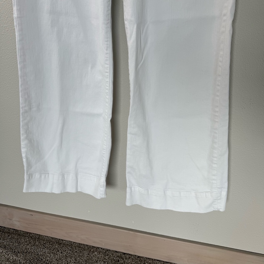 FRAME Le Hardy High-Rise Wide-Leg Jeans Blanc White Denim Women’s Size 33 - Picture 6 of 14